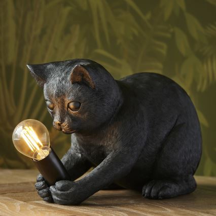 Endon 107390 - Bordslampa KITTEN 1xE14/7W/230V svart