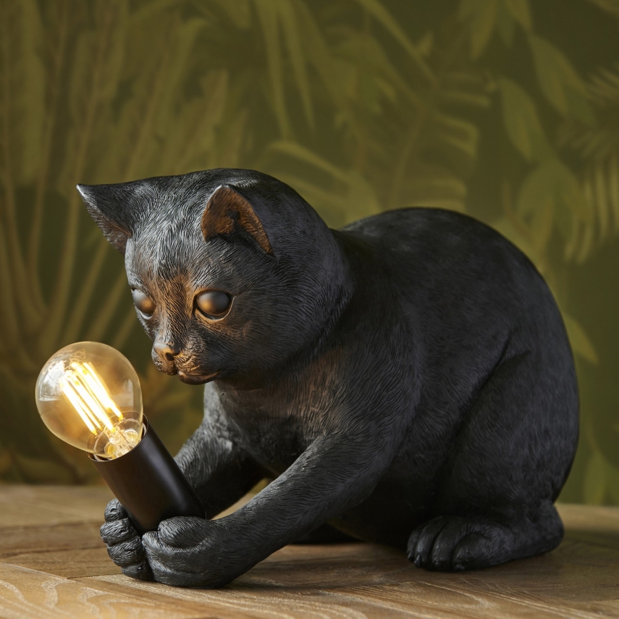 Endon 107390 - Bordslampa KITTEN 1xE14/7W/230V svart