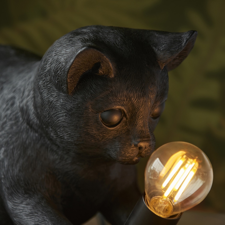 Endon 107390 - Bordslampa KITTEN 1xE14/7W/230V svart