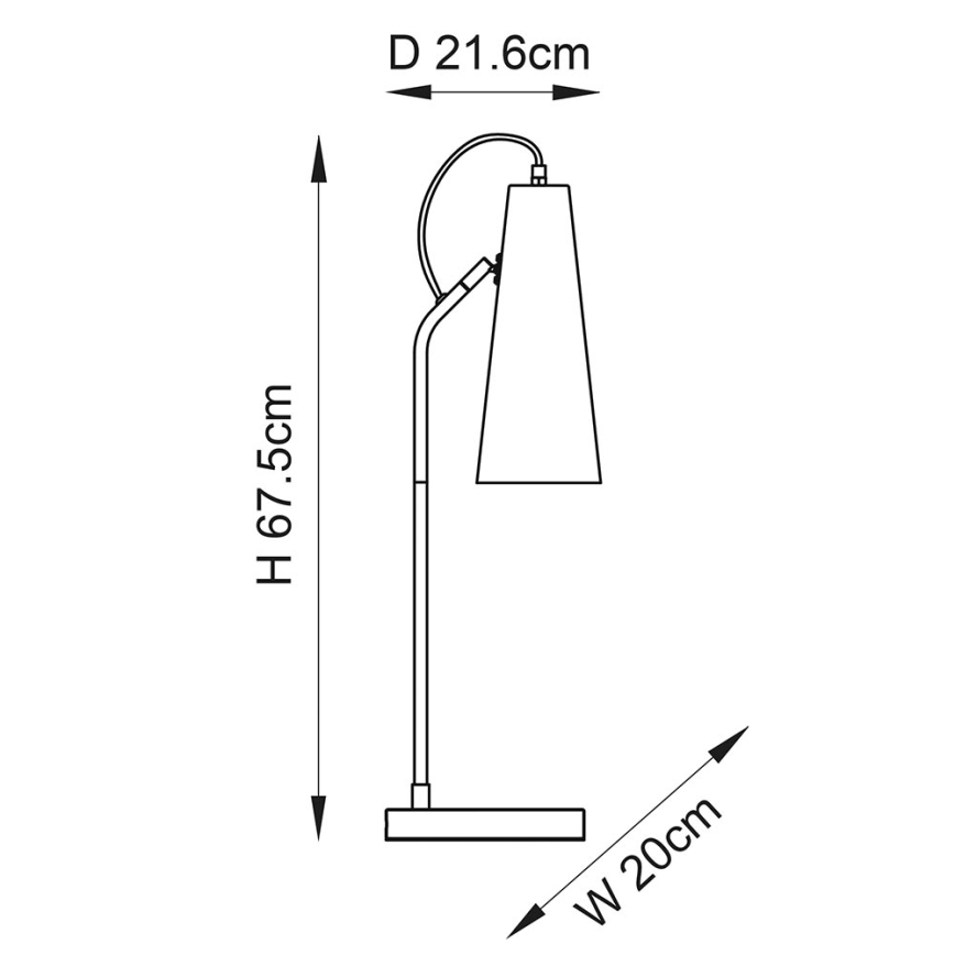 Endon 107527 - Bordslampa KARNA 1xE27/10W/230V mässing