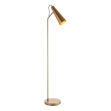 Endon 107528 - Golvlampa KARNA 1xE27/10W/230V mässing