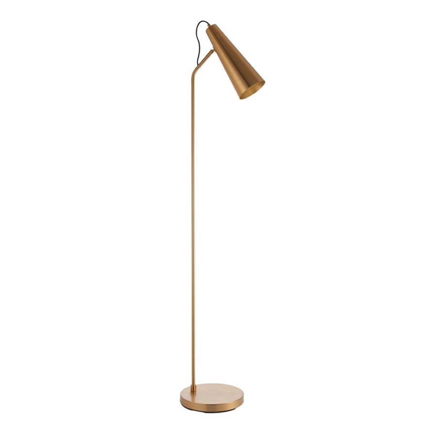 Endon 107528 - Golvlampa KARNA 1xE27/10W/230V mässing