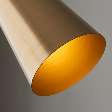 Endon 107528 - Golvlampa KARNA 1xE27/10W/230V mässing