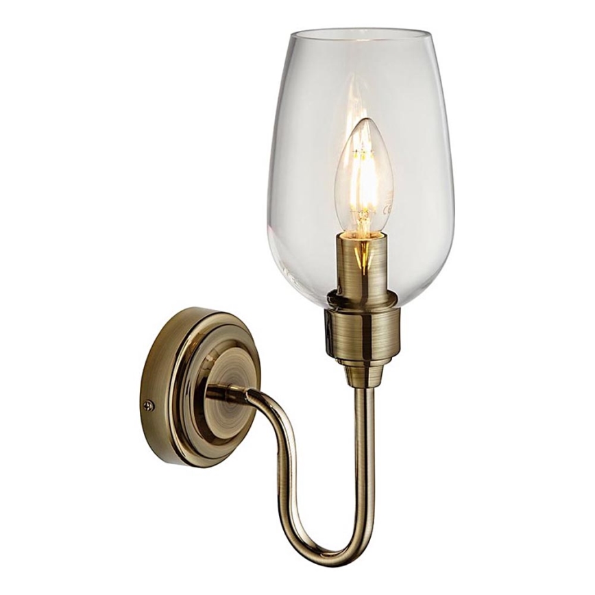 Endon 107792 - Vägglampa STOURTON 1xE14/6W/230V mässing