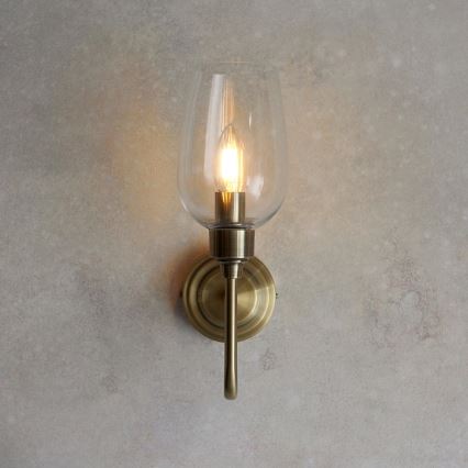 Endon 107792 - Vägglampa STOURTON 1xE14/6W/230V mässing