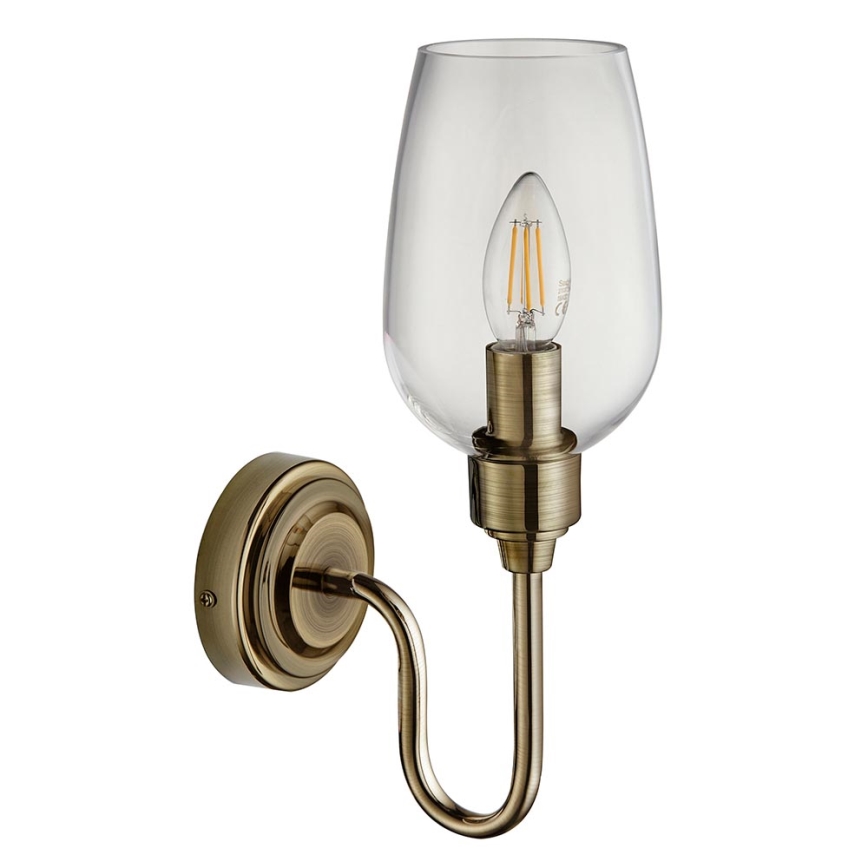 Endon 107792 - Vägglampa STOURTON 1xE14/6W/230V mässing