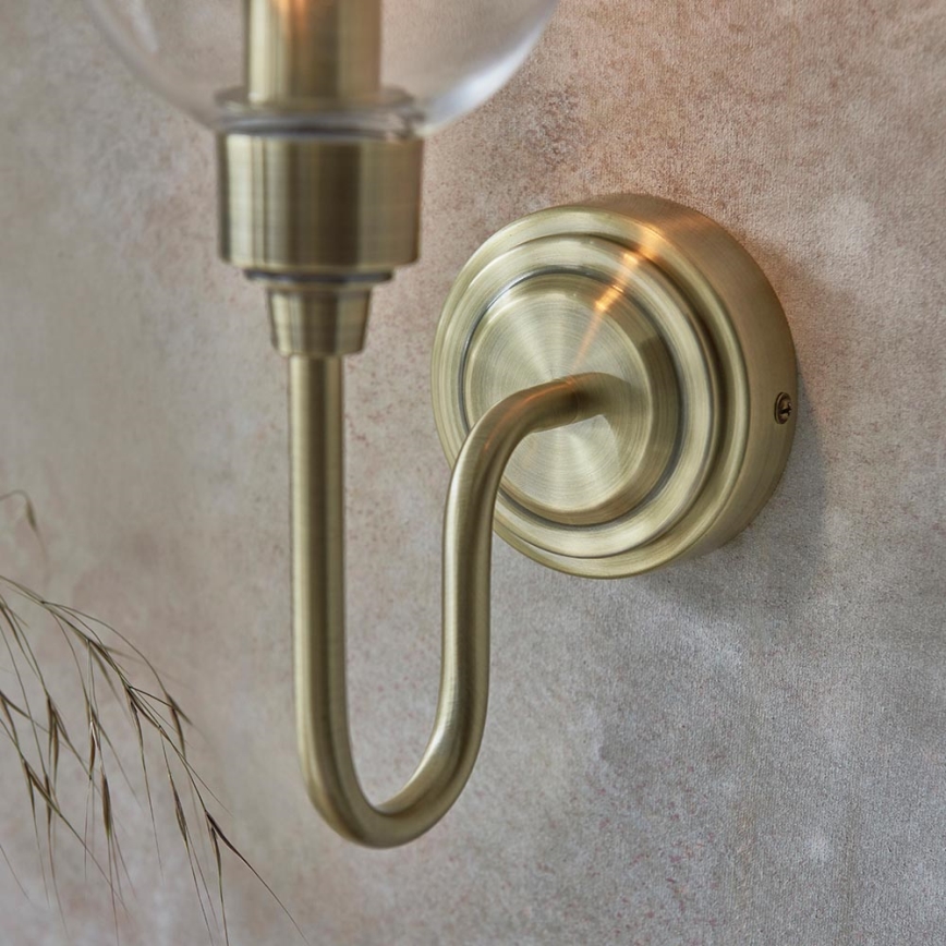 Endon 107792 - Vägglampa STOURTON 1xE14/6W/230V mässing
