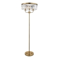 Endon 110644 - Golvlampa CHESTERFIELD 3xE14/6W/230V mässing