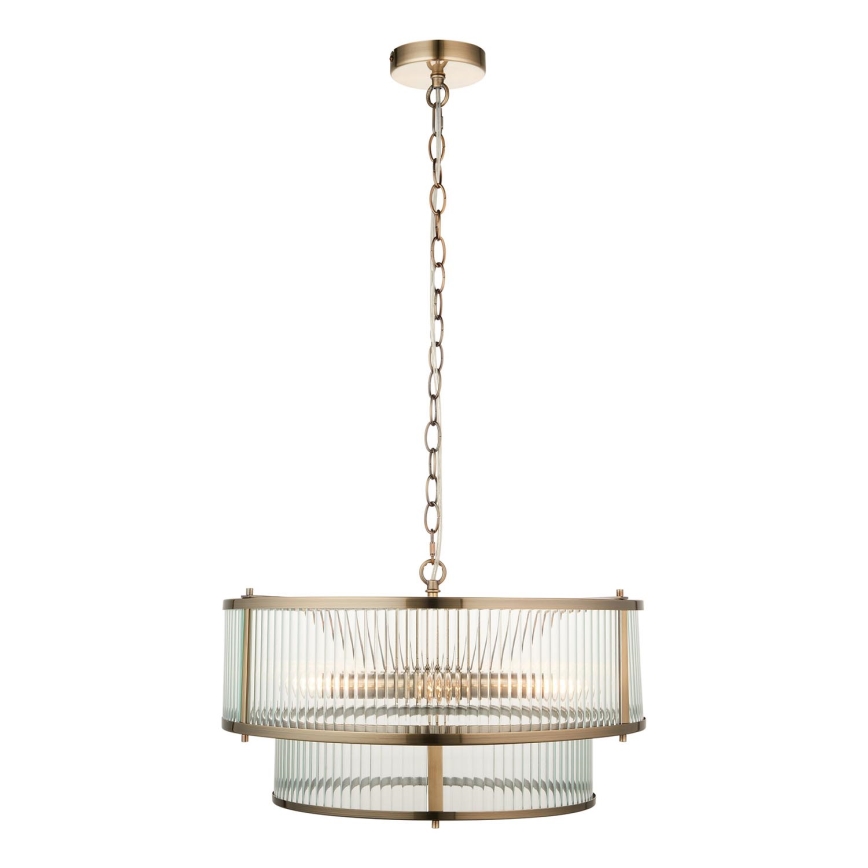Endon 110944 - Hängande ljuskrona RIDGETON med kedja 5xE14/6W/230V mässing