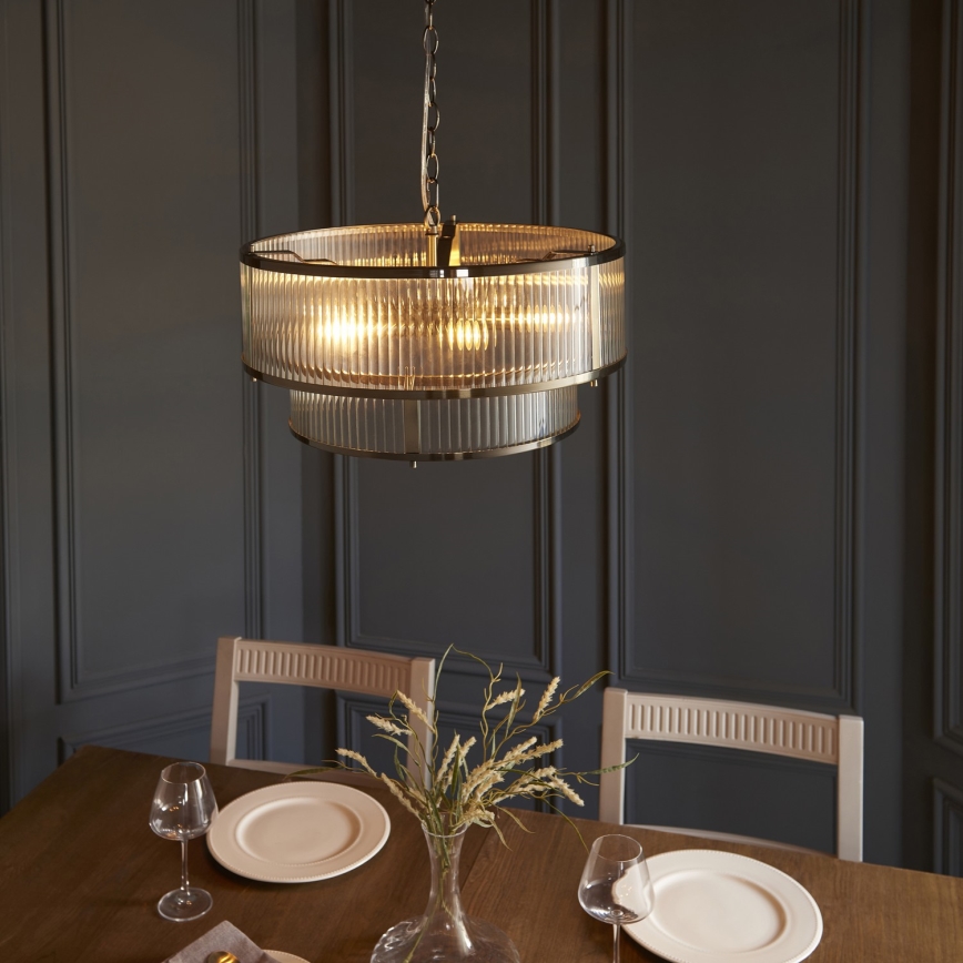 Endon 110944 - Hängande ljuskrona RIDGETON med kedja 5xE14/6W/230V mässing