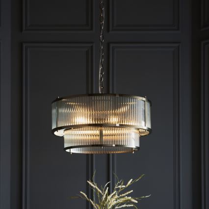 Endon 110944 - Hängande ljuskrona RIDGETON med kedja 5xE14/6W/230V mässing