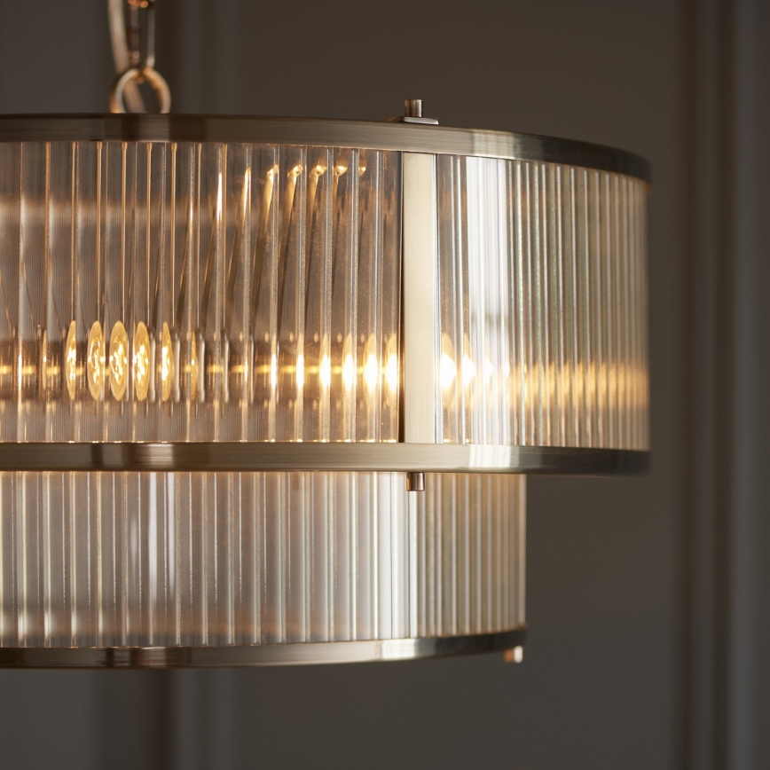 Endon 110944 - Hängande ljuskrona RIDGETON med kedja 5xE14/6W/230V mässing