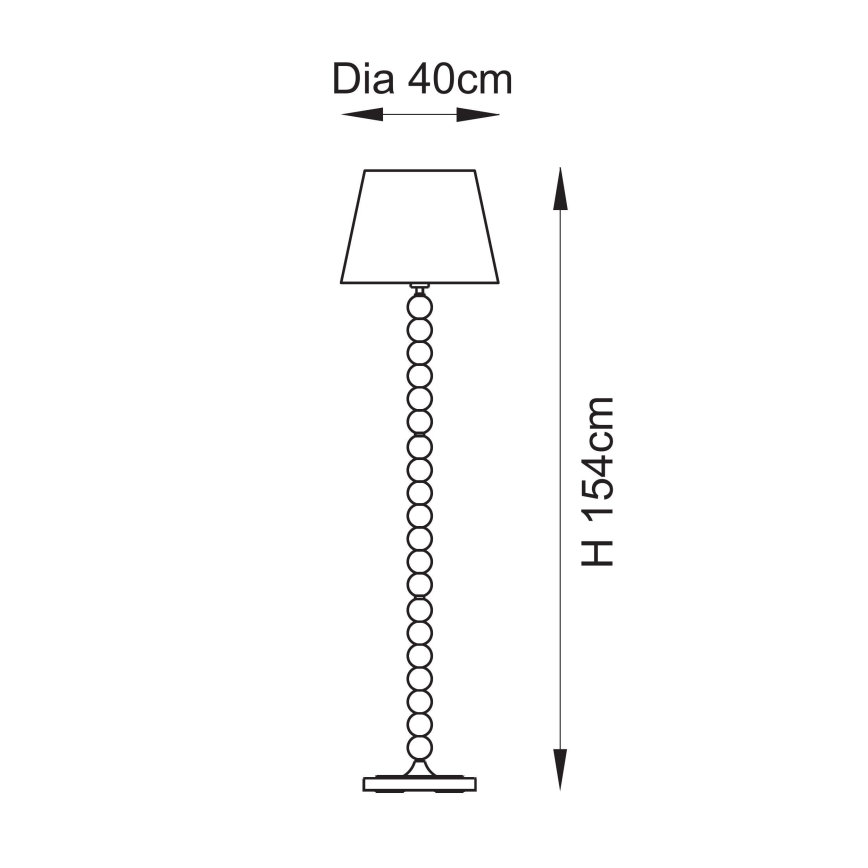 Endon 114634 - Golvlampa HIGGLEDY 1xE27/10W/230V grön/grå