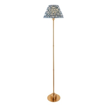Endon 114778 - LED Dimbar uppladdningsbar golvlampa BURLEY LED/1,5W/5V mässing/blå