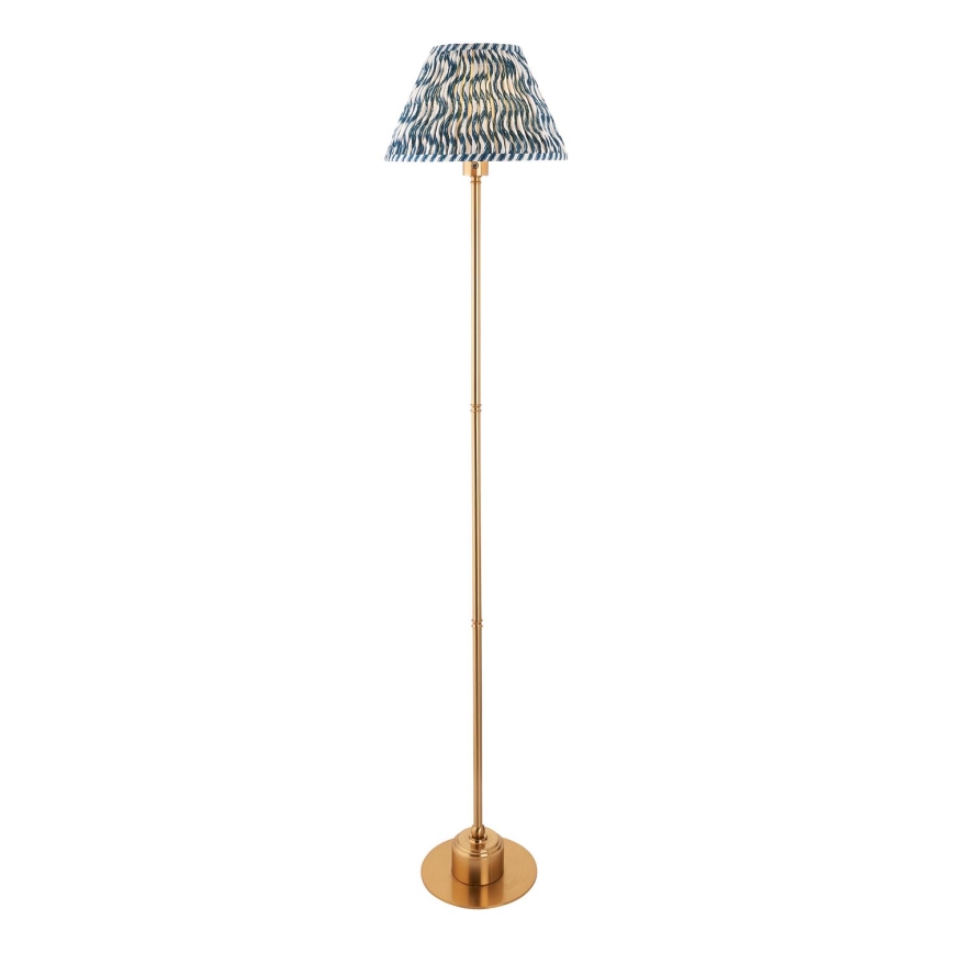 Endon 114778 - LED Dimbar uppladdningsbar golvlampa BURLEY LED/1,5W/5V mässing/blå