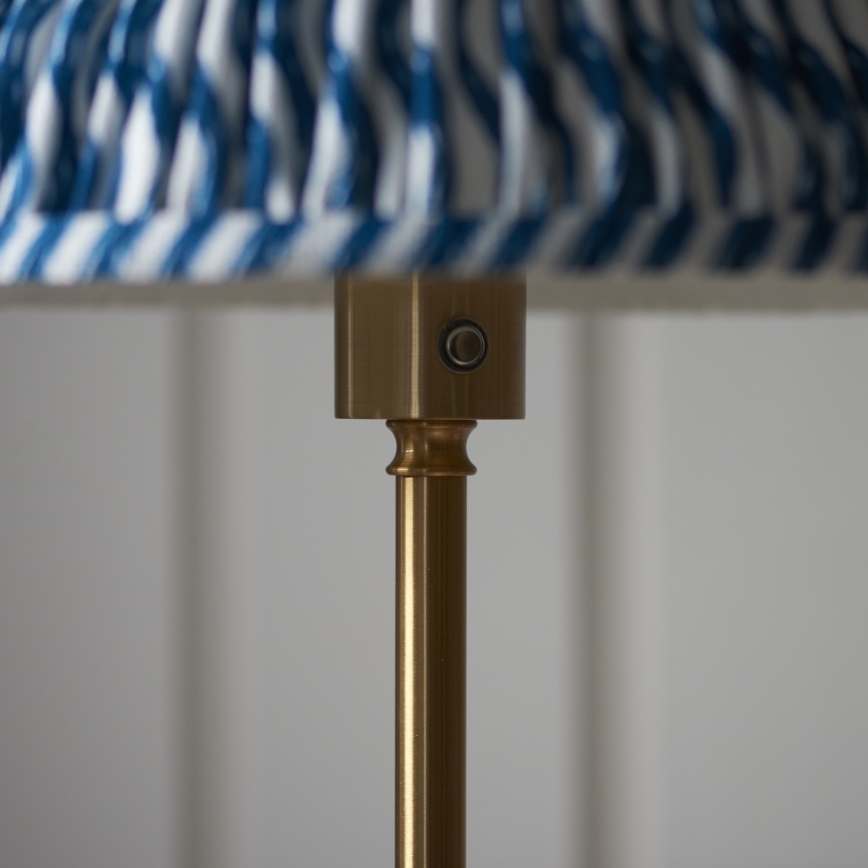 Endon 114778 - LED Dimbar uppladdningsbar golvlampa BURLEY LED/1,5W/5V mässing/blå