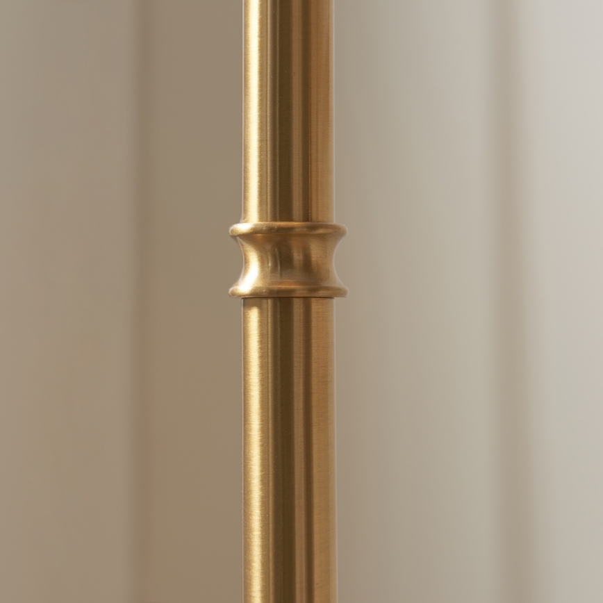 Endon 114785 - LED dimbar uppladdningsbar golvlampa BURLEY LED/1,5W/5V 3600 mAh mässing/grå