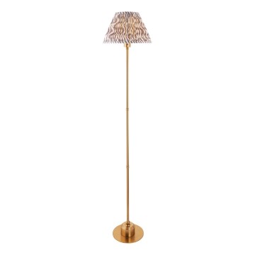 Endon 114785 - LED Dimbar uppladdningsbar golvlampa BURLEY LED/1,5W/5V mässing/grå