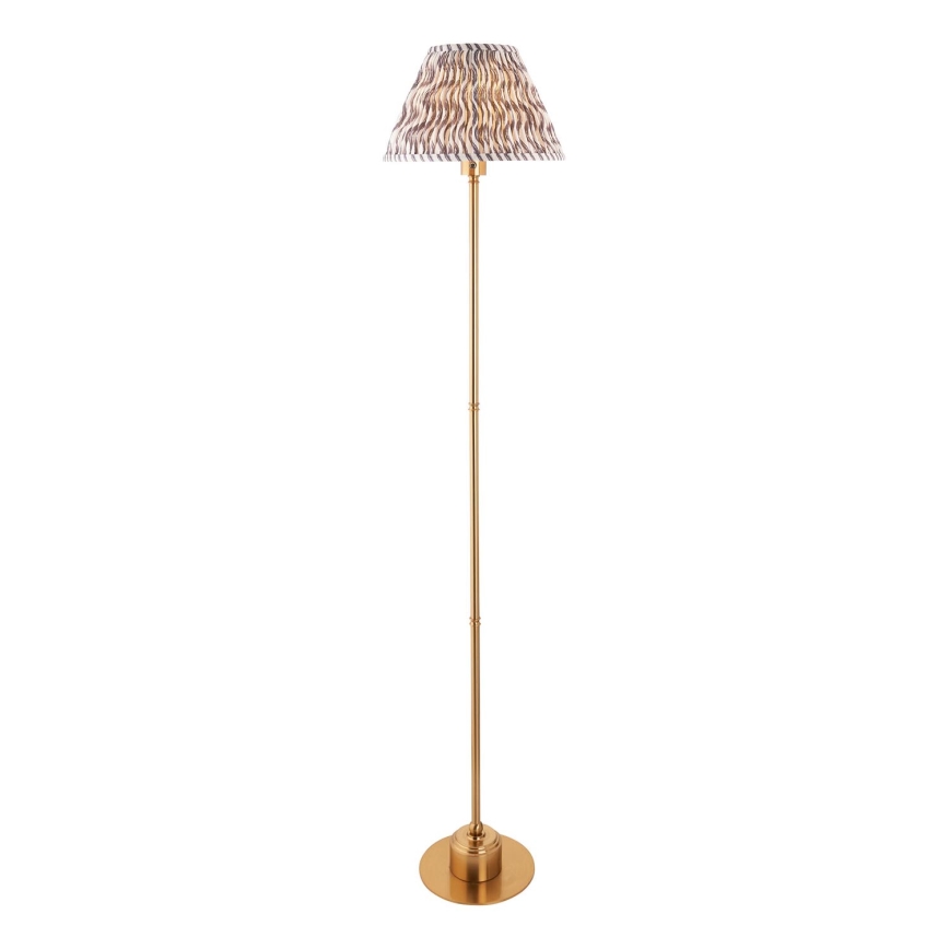 Endon 114785 - LED Dimbar uppladdningsbar golvlampa BURLEY LED/1,5W/5V mässing/grå