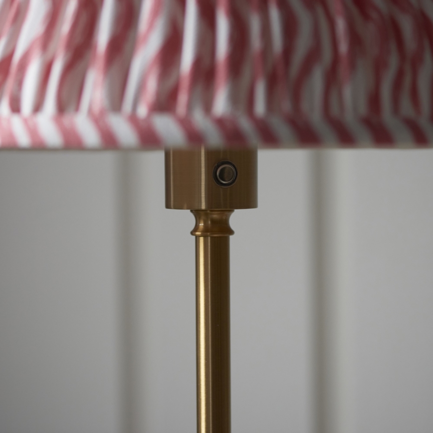 Endon 114786 - LED Dimbar uppladdningsbar golvlampa BURLEY LED/1,5W/5V mässing/rosa