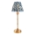 Endon 114796 - LED Ljusreglerad uppladdningsbar bordslampa BURLEY LED/1,5W/5V 3600 mAh mässing/blå
