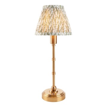 Endon 114800 - LED Ljusreglerad uppladdningsbar bordslampa BURLEY LED/1,5W/5V mässing/grön