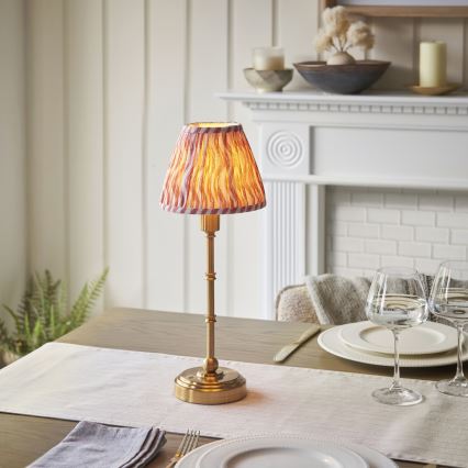 Endon 114804 - LED Ljusreglerad uppladdningsbar bordslampa BURLEY LED/1,5W/5V mässing/rosa