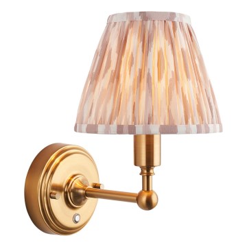 Endon 114831 - LED Ljusreglerad uppladdningsbar vägg lampa BURLEY LED/1,5W/5V mässing/beige