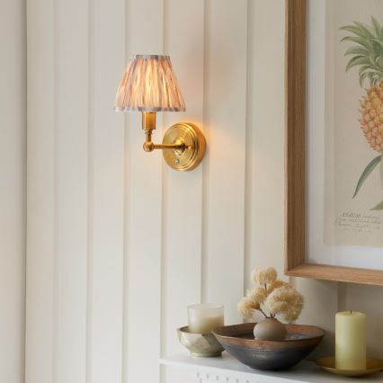 Endon 114831 - LED Ljusreglerad uppladdningsbar vägg lampa BURLEY LED/1,5W/5V mässing/beige