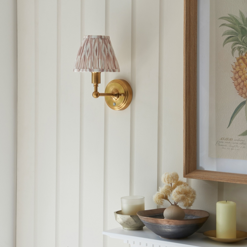 Endon 114831 - LED Ljusreglerad uppladdningsbar vägg lampa BURLEY LED/1,5W/5V mässing/beige