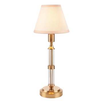 Endon 114849 - LED Ljusreglerad uppladdningsbar bordslampa MORTON LED/1,5W/5V 3600 mAh mässing/beige