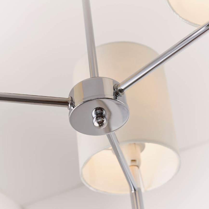 Endon 56642 - Pendelkrona BRIO 3xE14/40W/230V skinande krom/vit