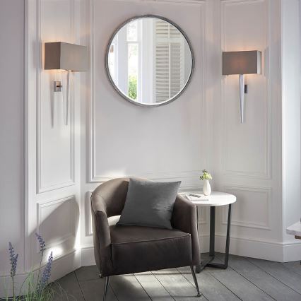Endon 56706 - Vägglampa MORETO 1xE14/7W/230V blank krom/grå