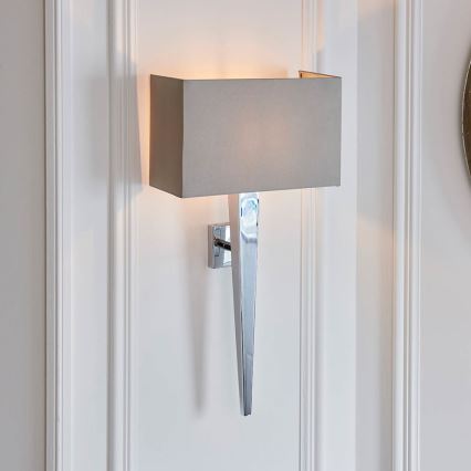 Endon 56706 - Vägglampa MORETO 1xE14/7W/230V blank krom/grå