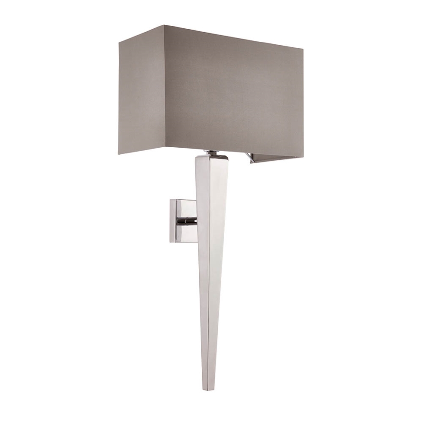 Endon 56706 - Vägglampa MORETO 1xE14/7W/230V blank krom/grå