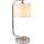 Endon 57917 - Dimbar bordslampa CANNING 1xE14/40W/230V blank krom/vit