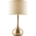 Endon 61191 - Dimbar bordslampa PICCADILLY 1xE14/40W/230V mässing/beige