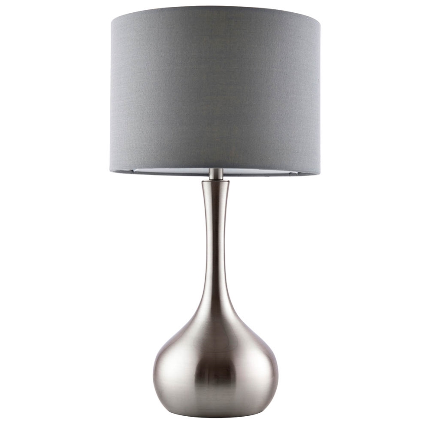 Endon 61192 - Dimbart bordslampa PICCADILLY 1xE14/40W/230V matt krom/grå
