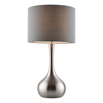 Endon 61192 - Ljusreglerad bordslampa PICCADILLY 1xE14/40W/230V matt krom/grå