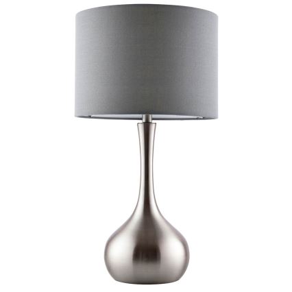 Endon 61192 - Ljusreglerad bordslampa PICCADILLY 1xE14/40W/230V matt krom/grå