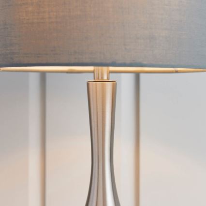 Endon 61192 - Ljusreglerad bordslampa PICCADILLY 1xE14/40W/230V matt krom/grå