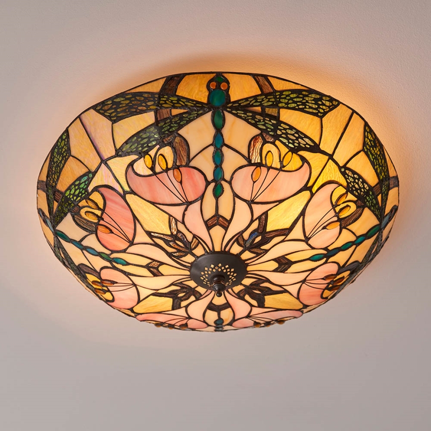 Endon 63922 - Taklampa ASHTON 2xE27/60W/230V diameter 45 cm