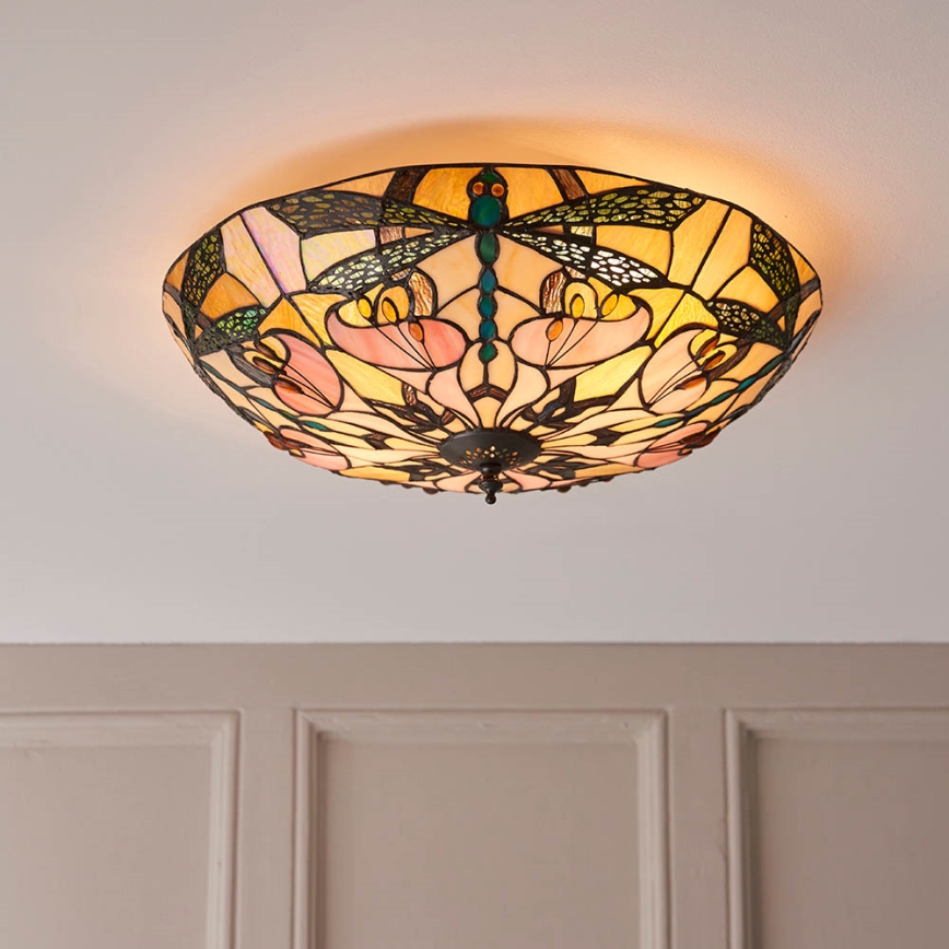 Endon 63922 - Taklampa ASHTON 2xE27/60W/230V diameter 45 cm