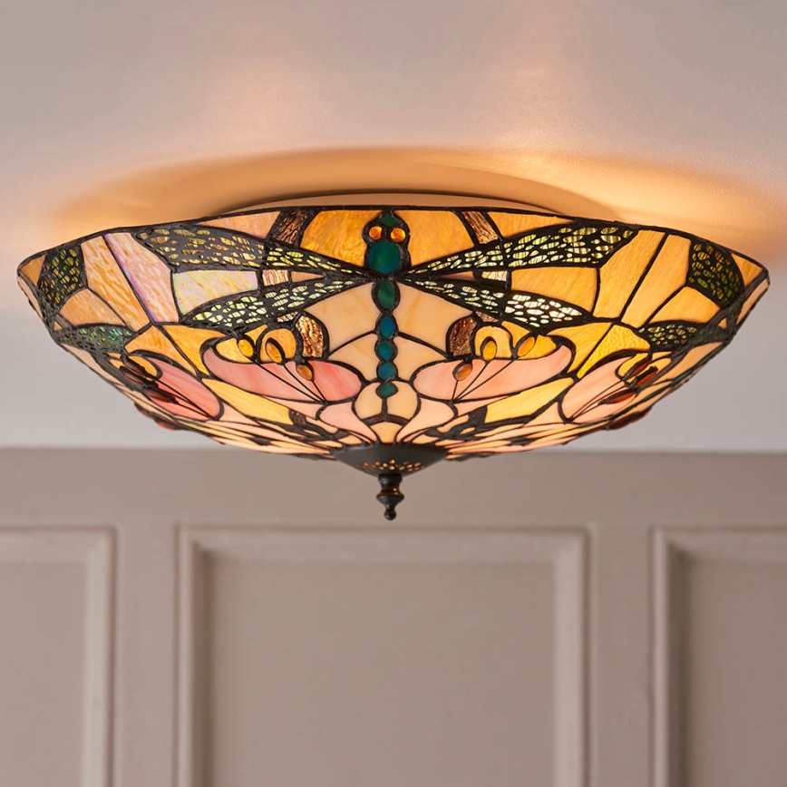 Endon 63922 - Taklampa ASHTON 2xE27/60W/230V diameter 45 cm