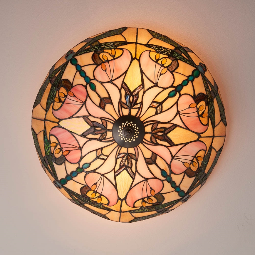 Endon 63922 - Taklampa ASHTON 2xE27/60W/230V diameter 45 cm