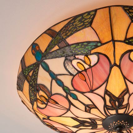 Endon 63922 - Taklampa ASHTON 2xE27/60W/230V diameter 45 cm