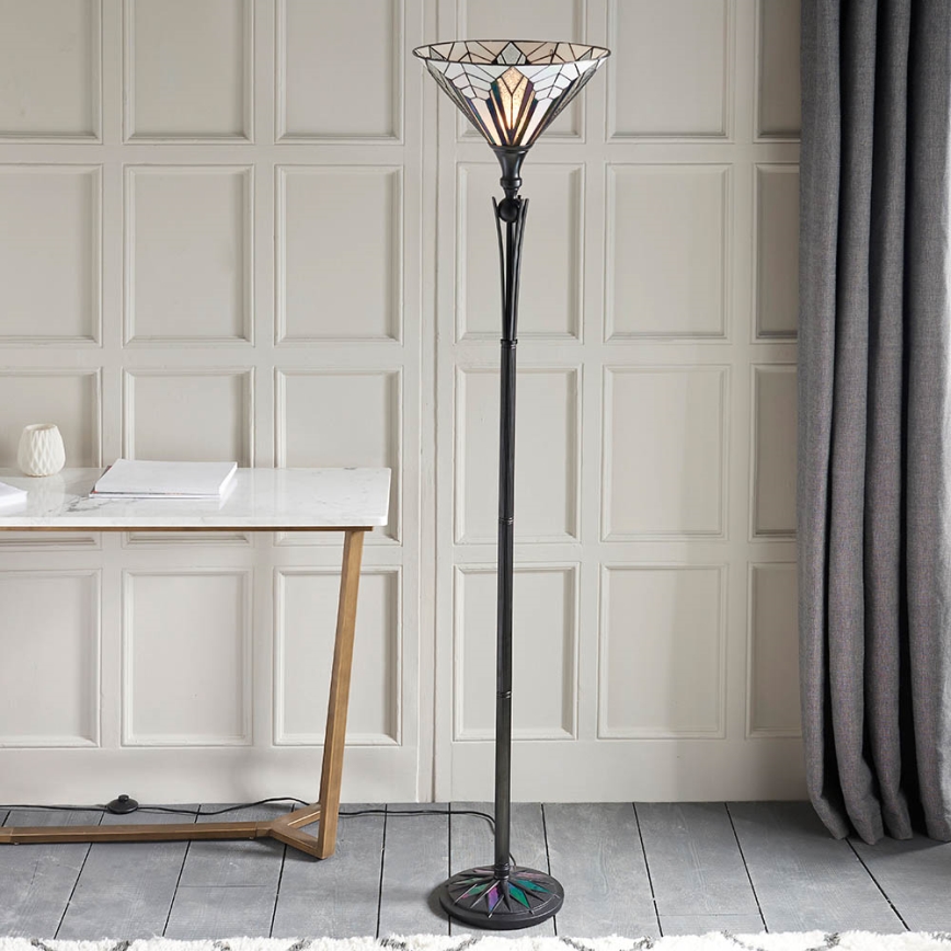 Endon 63933 - Golvlampa ASTORIA 1xE27/60W/230V diameter 40 cm