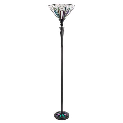 Endon 63933 - Golvlampa Tiffany ASTORIA 1xE27/60W/230V Ø 40 cm