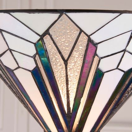 Endon 63933 - Golvlampa Tiffany ASTORIA 1xE27/60W/230V Ø 40 cm