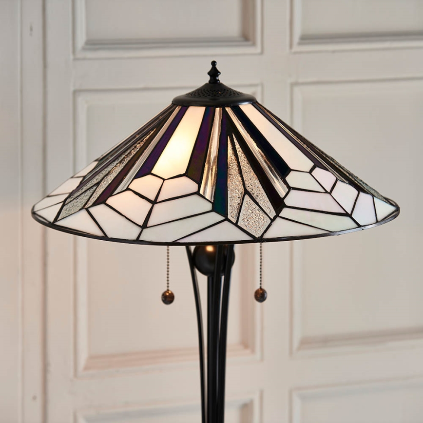 Endon 63934 - Golvlampa ASTORIA 2xE27/60W/230V diameter 48 cm